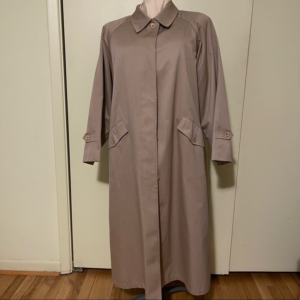 Forecaster by Boston, with removable, fully wool-lined tan trench coat